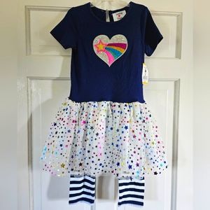 Counting Daisies 2 PC Tutu & Legging Set - Girls 6